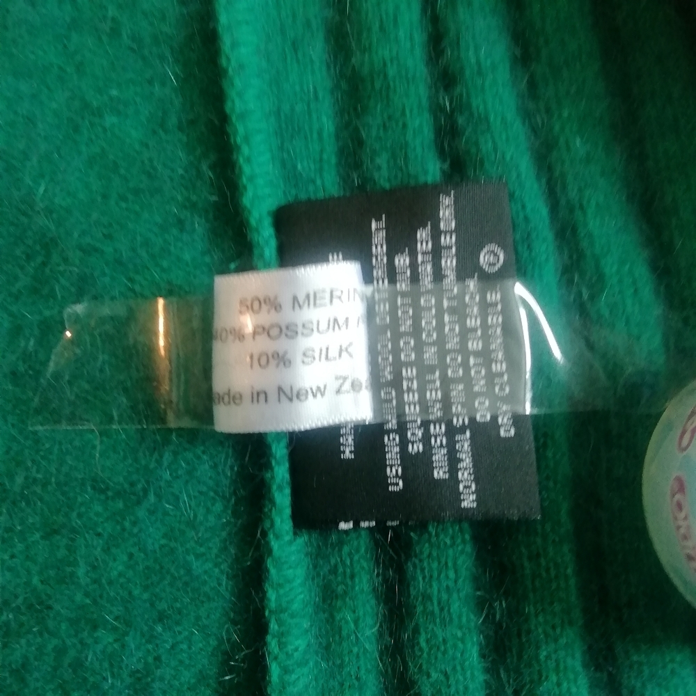 MERINOMINK Teal Women's Zip Cardigan Sweater (M) - Picture 6 of 8